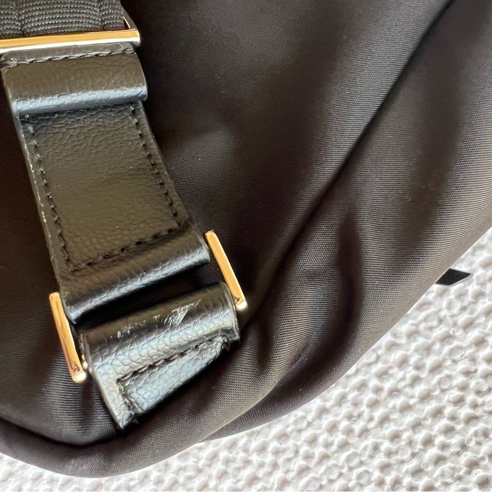 GUC Kate Spade Large Dawn Backpack | Black Nylon w/ Gold Hardware | Light Wear - Picture 10 of 11